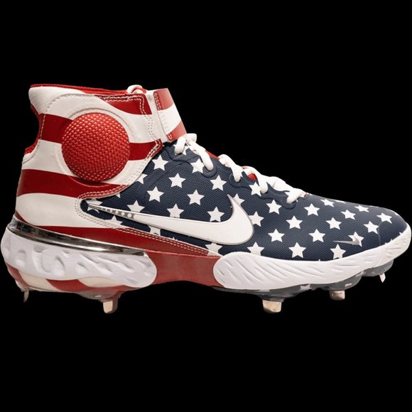 Nike Alpha Huarache Elite 3 Mid Stars & Stripes Cleats DA1675-416 SIZE 14.0 NWOB